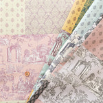 Cotton Muslin printed Fabric - Idyllic poem - Patchwork - nomura tailor