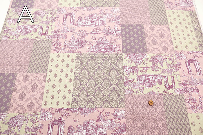 Cotton Muslin printed Fabric - Idyllic poem - Patchwork - nomura tailor