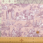 Cotton Muslin printed Fabric - Idyllic poem - Patchwork - nomura tailor