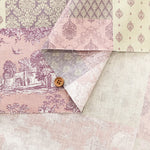 Cotton Muslin printed Fabric - Idyllic poem - Patchwork - nomura tailor