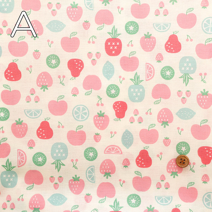 Cotton Scare Printed Fabric - Fruit - nomura tailor