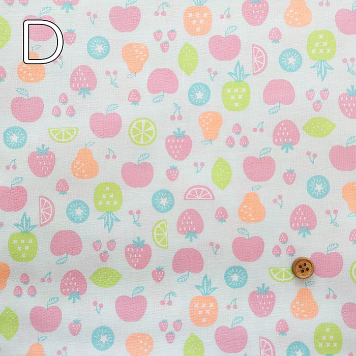 Cotton Scare Printed Fabric - Fruit - nomura tailor