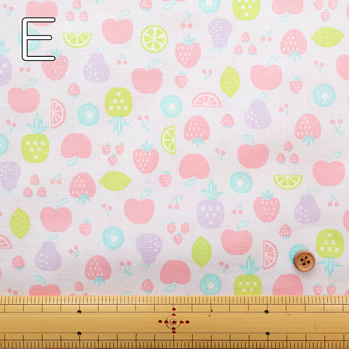 Cotton Scare Printed Fabric - Fruit - nomura tailor
