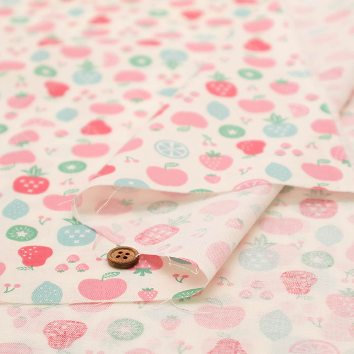Cotton Scare Printed Fabric - Fruit - nomura tailor