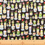 Cotton Scare Printed Fabric - Culetro Party Retro Glass - nomura tailor