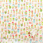 Cotton Scare Printed Fabric - Culetro Party Retro Glass - nomura tailor