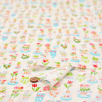 Cotton Scare Printed Fabric - Culetro Party Retro Glass - nomura tailor