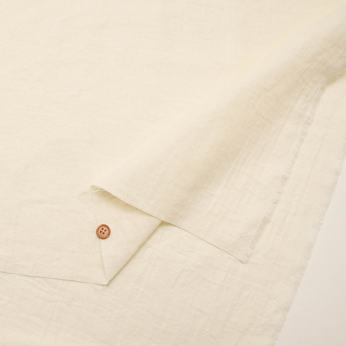60"Cotton Lawn Washer-Processed Fabric - Double Gauze - Plain - nomura tailor