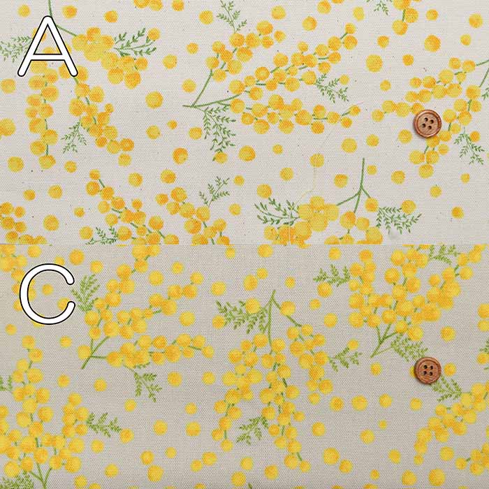 Cotton Oxford Printed Fabric - Mimosa - nomura tailor