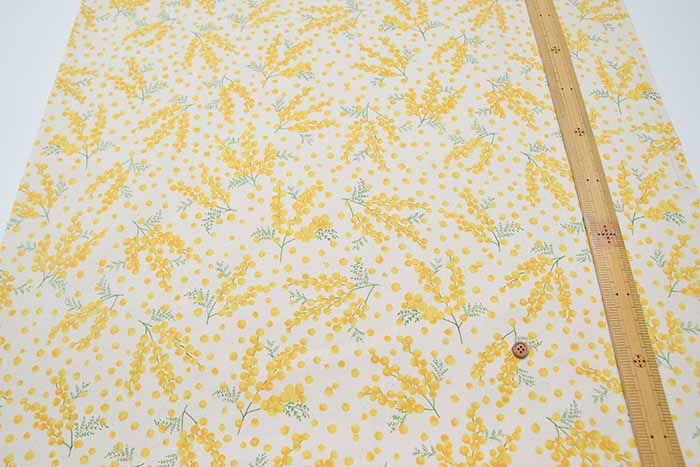 Cotton Oxford Printed Fabric - Mimosa - nomura tailor