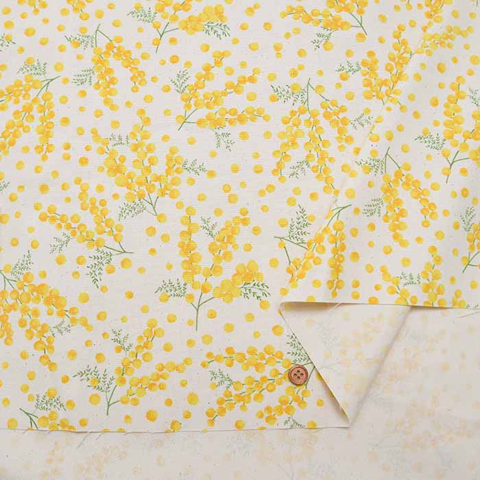 Cotton Oxford Printed Fabric - Mimosa - nomura tailor