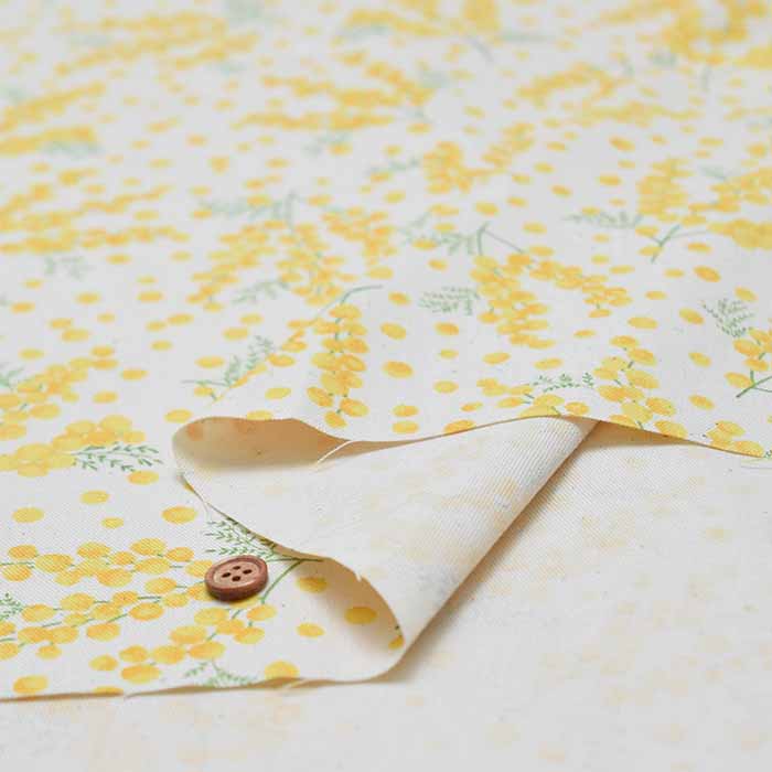 Cotton Oxford Printed Fabric - Mimosa - nomura tailor