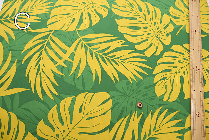 T/C Hawaiian Print Fabric - Monstera - nomura tailor