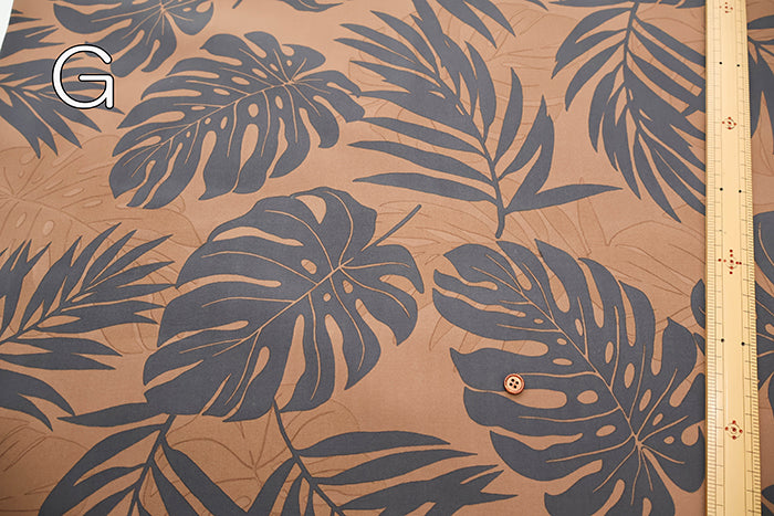 T/C Hawaiian Print Fabric - Monstera - nomura tailor