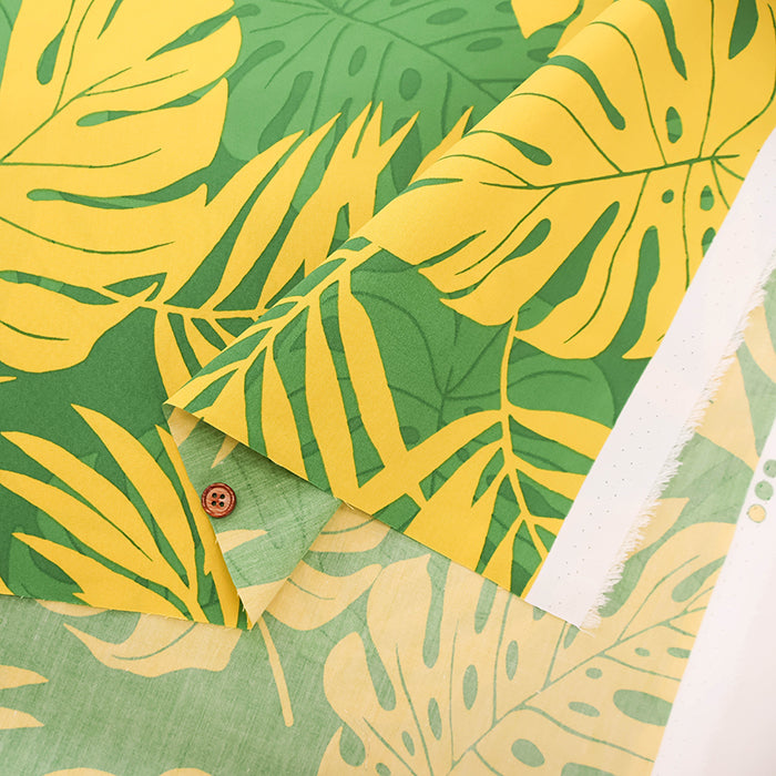 T/C Hawaiian Print Fabric - Monstera - nomura tailor