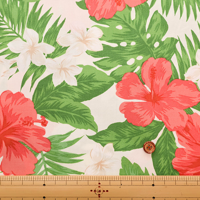 T/C Hawaiian Print Fabric - Hibiscus - nomura tailor