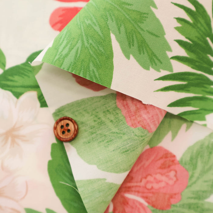 T/C Hawaiian Print Fabric - Hibiscus - nomura tailor