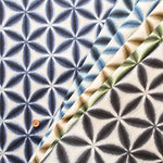 Cotton Takashima Chijimi Tie-dye Style Print Fabric - Snowflake - nomura tailor