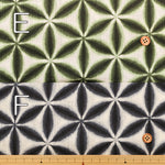 Cotton Takashima Chijimi Tie-dye Style Print Fabric - Snowflake - nomura tailor