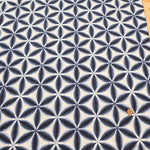 Cotton Takashima Chijimi Tie-dye Style Print Fabric - Snowflake - nomura tailor