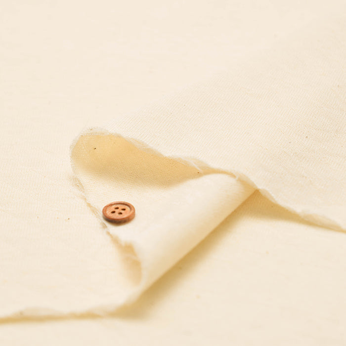 Organic Cotton Quilted Knit Fabric - Plain - nomura tailor