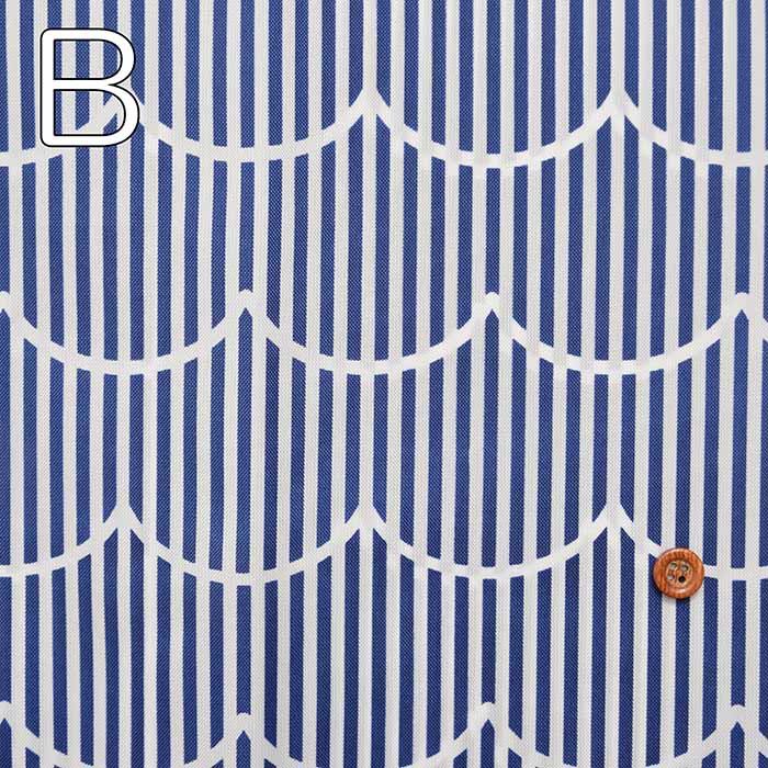Water -repellent processing nylon Ox print fabric wave stripe pattern - nomura tailor