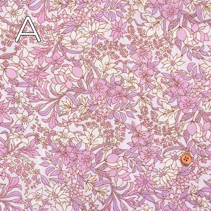 Water-Repellent Nylon Oxford Printed Fabric - Floral - nomura tailor
