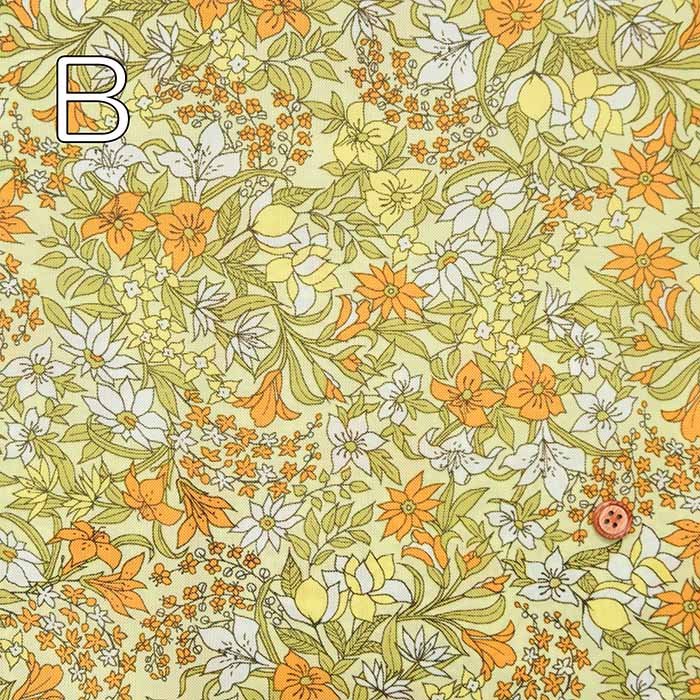 Water-Repellent Nylon Oxford Printed Fabric - Floral - nomura tailor