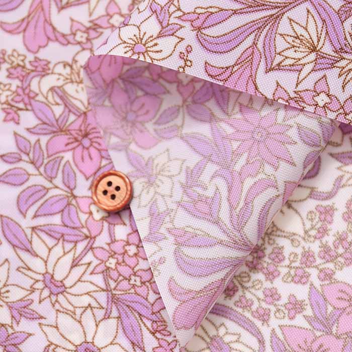 Water-Repellent Nylon Oxford Printed Fabric - Floral - nomura tailor