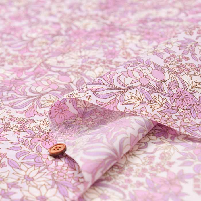 Water-Repellent Nylon Oxford Printed Fabric - Floral - nomura tailor