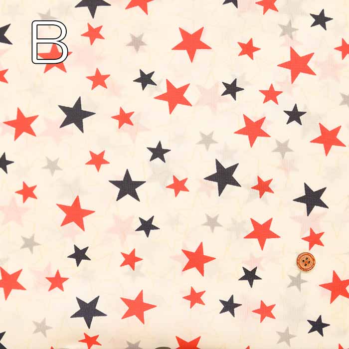 Water-Repellent Nylon Oxford Print Fabric - Star - nomura tailor