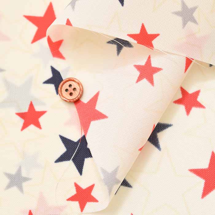 Water-Repellent Nylon Oxford Print Fabric - Star - nomura tailor