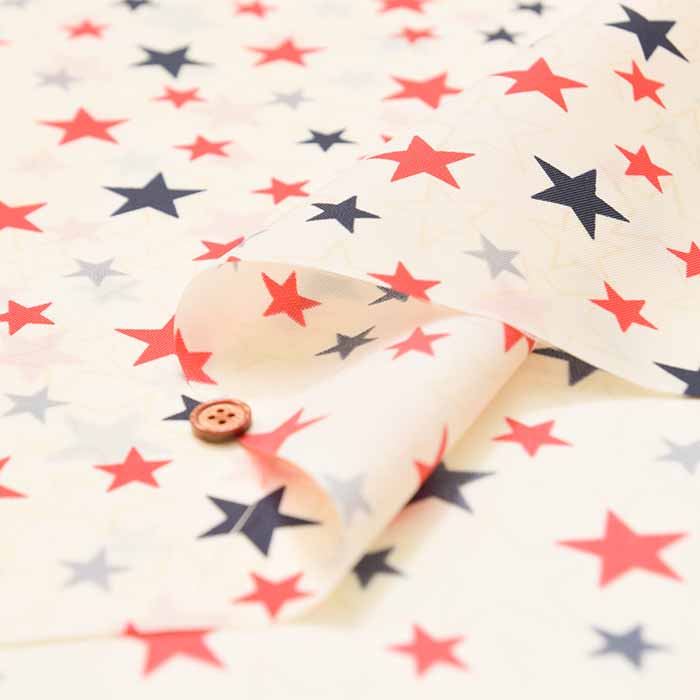 Water-Repellent Nylon Oxford Print Fabric - Star - nomura tailor