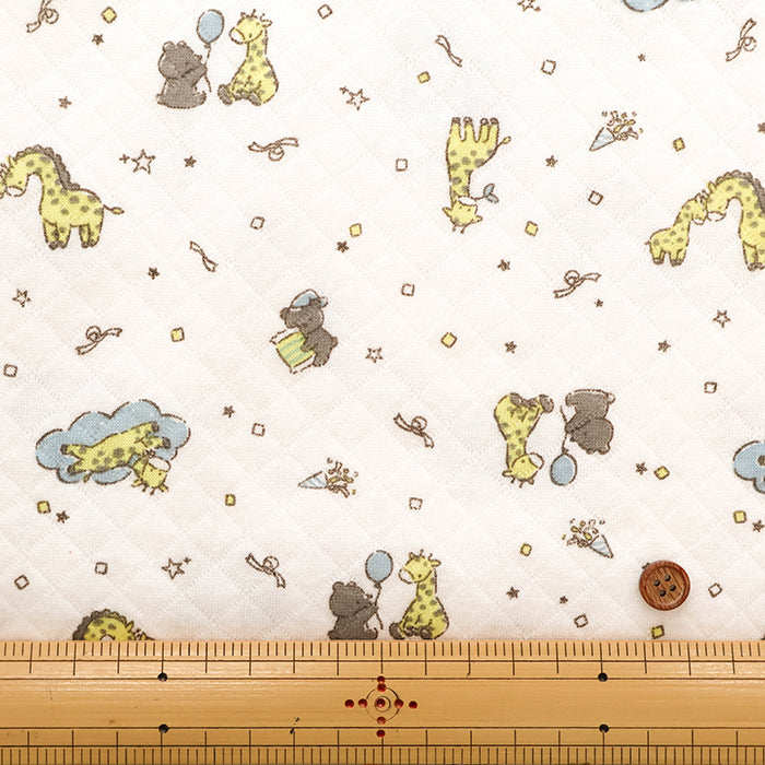 Made in China Cotton Quilted Knit Print Fabric - Giraffe - nomura tailor