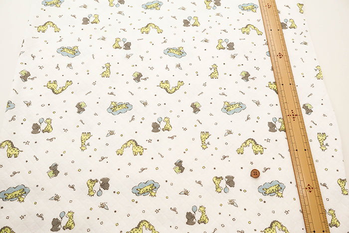 Made in China Cotton Quilted Knit Print Fabric - Giraffe - nomura tailor
