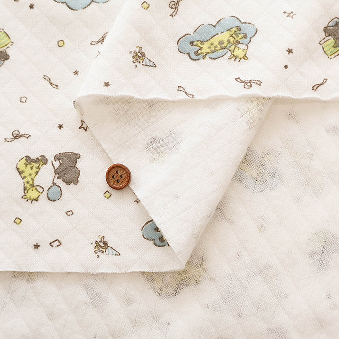 Made in China Cotton Quilted Knit Print Fabric - Giraffe - nomura tailor