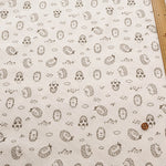 Made in China Cotton Quilted Knit Print Fabric - Hedgehog - nomura tailor