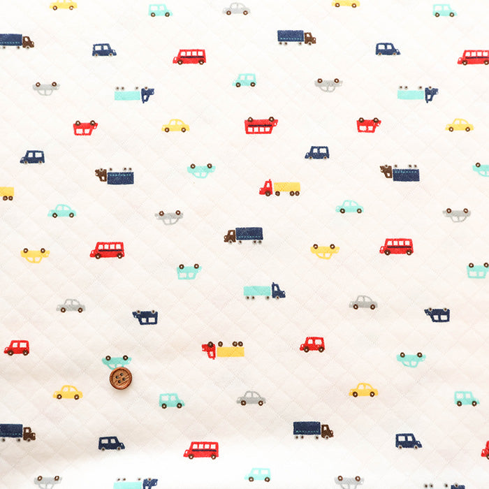 Made in China Cotton Quilted Knit Print Fabric - Car - nomura tailor
