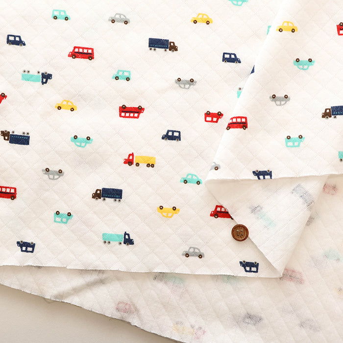 Made in China Cotton Quilted Knit Print Fabric - Car - nomura tailor