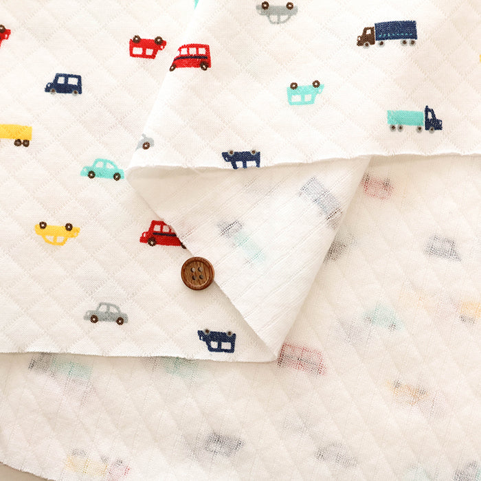 Made in China Cotton Quilted Knit Print Fabric - Car - nomura tailor