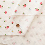 Made in China Cotton Quilted Knit Print Fabric - Strawberry - nomura tailor
