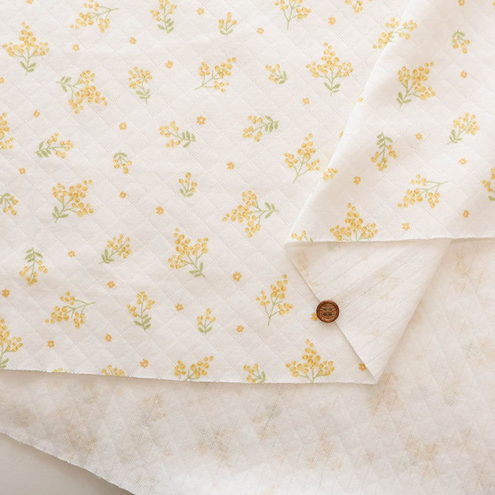 Made in China Cotton Quilted Knit Print Fabric - Mimosa - nomura tailor