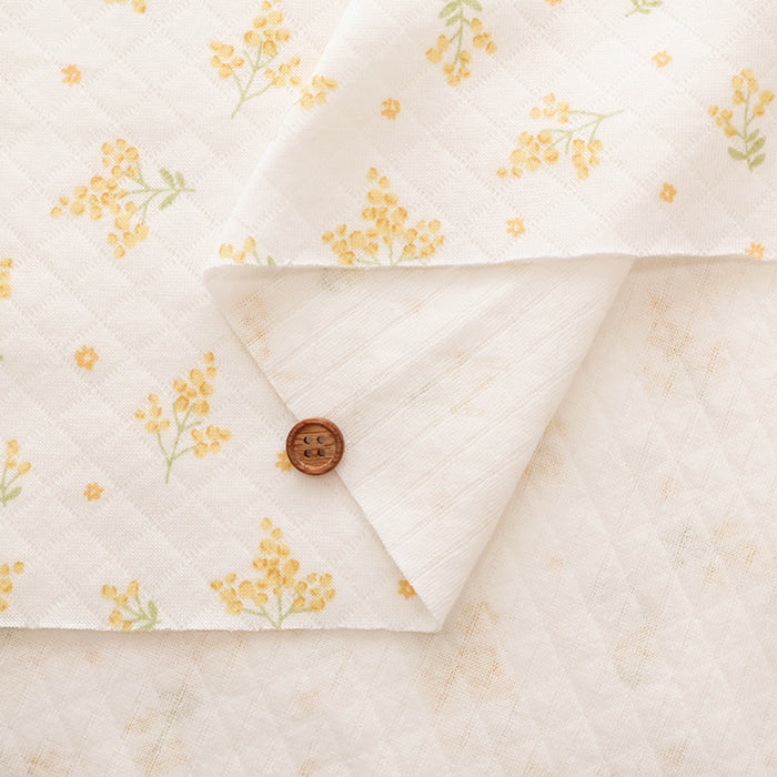 Made in China Cotton Quilted Knit Print Fabric - Mimosa - nomura tailor