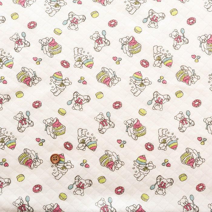 Made in China Cotton Quilted Knit Print Fabric - Bear - nomura tailor