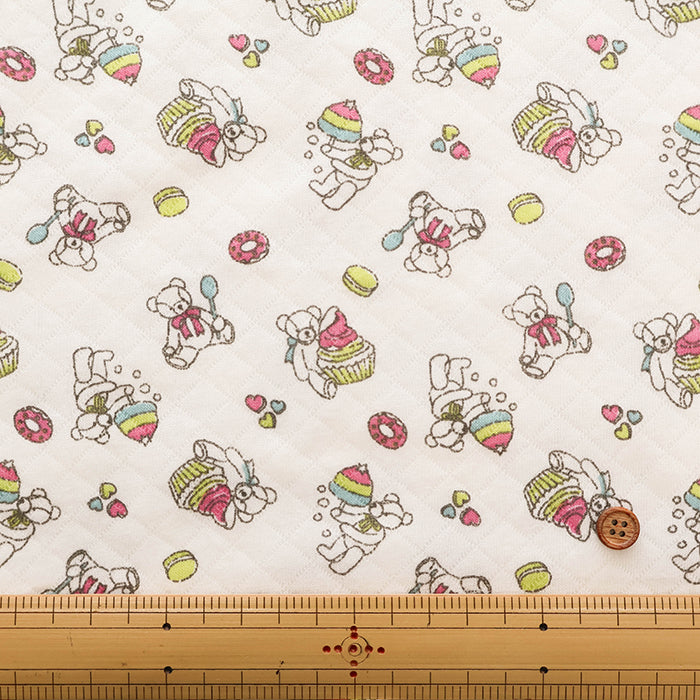 Made in China Cotton Quilted Knit Print Fabric - Bear - nomura tailor
