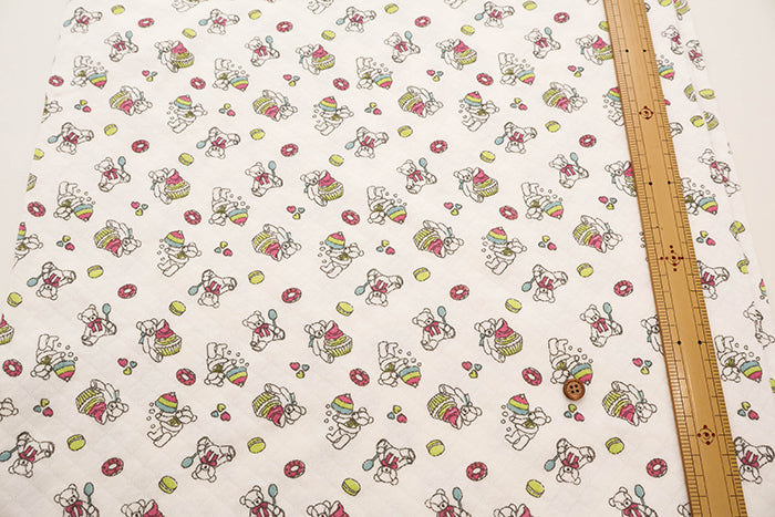 Made in China Cotton Quilted Knit Print Fabric - Bear - nomura tailor