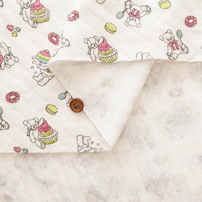 Made in China Cotton Quilted Knit Print Fabric - Bear - nomura tailor