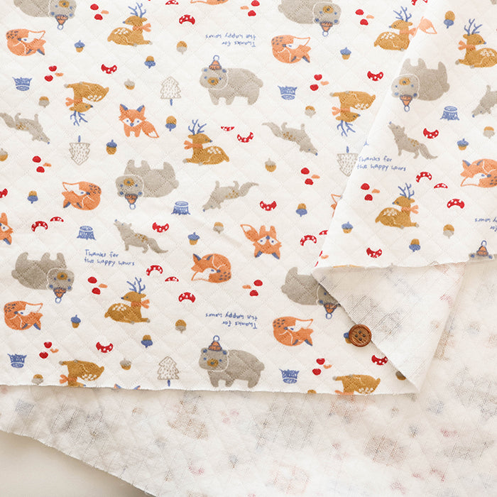 Made in China Cotton Quilted Knit Print Fabric - Animal - nomura tailor