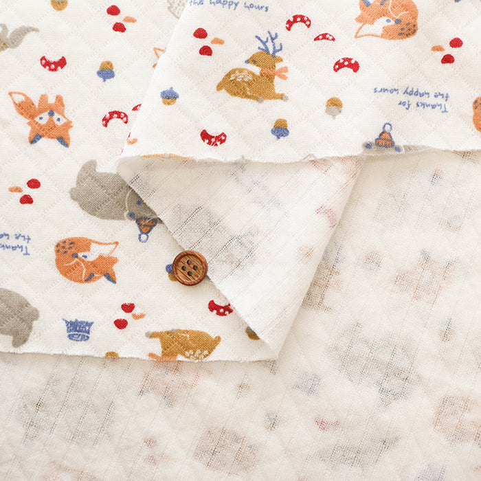 Made in China Cotton Quilted Knit Print Fabric - Animal - nomura tailor