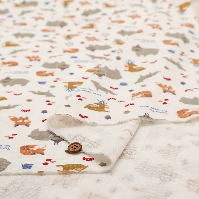 Made in China Cotton Quilted Knit Print Fabric - Animal - nomura tailor